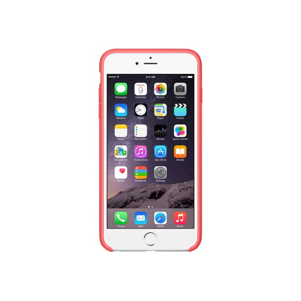 Apple Silicone Case For Iphone 6s Plus And Iphone 6 Plus Pink Walmart Com Walmart Com