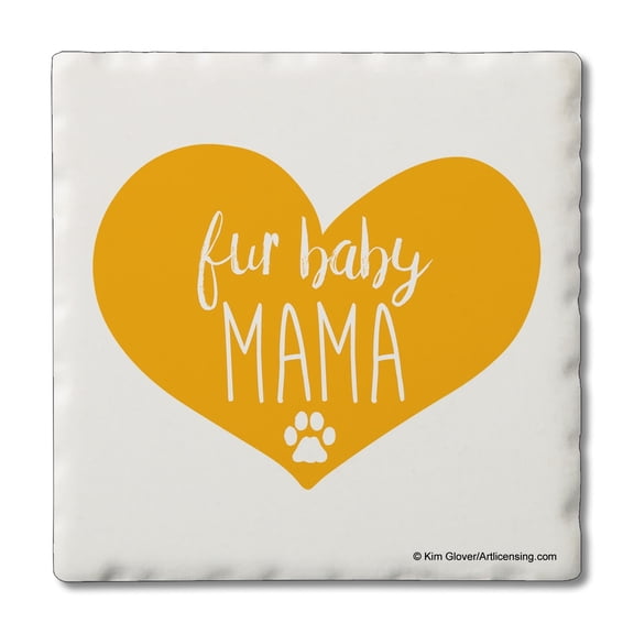 Thirstystone Fur Baby Mama Single Tumbled Tile Coaster Create Your Own Set