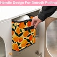 thumbnail image 5 of RATGDN Collapsible Fabric Cube Storage Bin with Double Handles for Living Room Bedroom Office Black - Orange Juice Fruit, 5 of 7