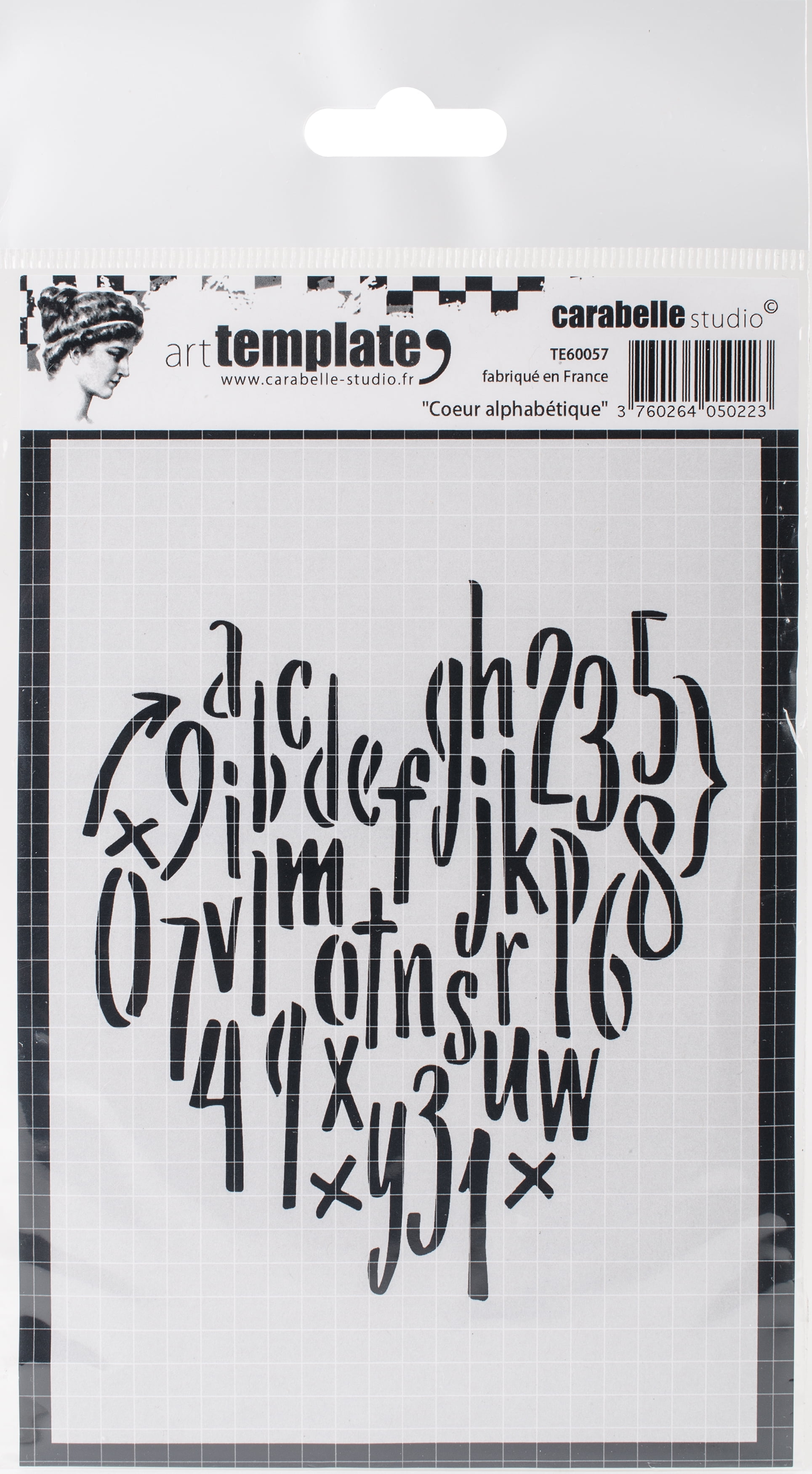 carabelle studio template a6 alphabetical heart