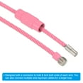 thumbnail image 5 of Uxcell 6 Inch Wire Keychain Cable Titanium Steel Key Ring Loop for Outdoor Hiking, Pink, 15 Pack, 5 of 6
