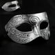 thumbnail image 2 of KAKOWELY Máscara de luchador griego romano para adultos, ideal para bailes de disfraces, bailes de máscaras y Halloween (plateada)., 2 of 4