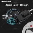 thumbnail image 2 of Cable de extensión HUANCHAIN para interiores y exteriores, 15 pies, impermeable, negro, 2 of 6