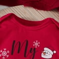 thumbnail image 5 of THJRPQJFD Baby 1st Christmas Outfit Christmas Outfits for Boys Toddler Girls Christmas Long Sleeve Onesies 6-9 Months 14/16 Girls Clothes Girls, Red 0-3 Months, 5 of 9
