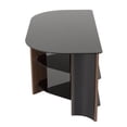 thumbnail image 3 of AVF FS900VARWB-A Meuble TV d'Angle en Forme de Plus Varano - Noyer & Verre Noir, 3 of 5