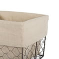 thumbnail image 4 of DII Modern Metal Medium Chicken Wire Basket in Natural (Set of 2), 4 of 9