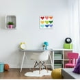 thumbnail image 2 of Stupell Industries You Are So Loved Rainbow Hearts Painting White Framed Art Print Wall Art, Design by Alli Rogosich, 2 of 8