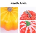 thumbnail image 7 of Fall Pumpkin Decor,7/8PCS Assorted Size Fake Pumpkin Fall Decorations,Artificial Pumpkins Harvest Pumpkins for Fall Autumn Halloween Thanksgiving Decorations, 7 of 7