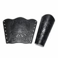 thumbnail image 5 of AlevRam 2-Pack Viking Bracers for Adults, Adjustable PU Faux Leather Medieval Arm Guards, Knight Gauntlet for Cosplay Costume, 5 of 6