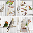 thumbnail image 5 of Alden Design 69" H Rolling Extra Large Metal Bird Cage with Detachable Stand for Parrots, White, 5 of 6