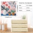 thumbnail image 6 of Yayeee 6 Pack Kitchen Dish Cloths Set for Washing Soft Drying Absorbent Microfiber Towels, Flowers and Leaves, 6 of 9
