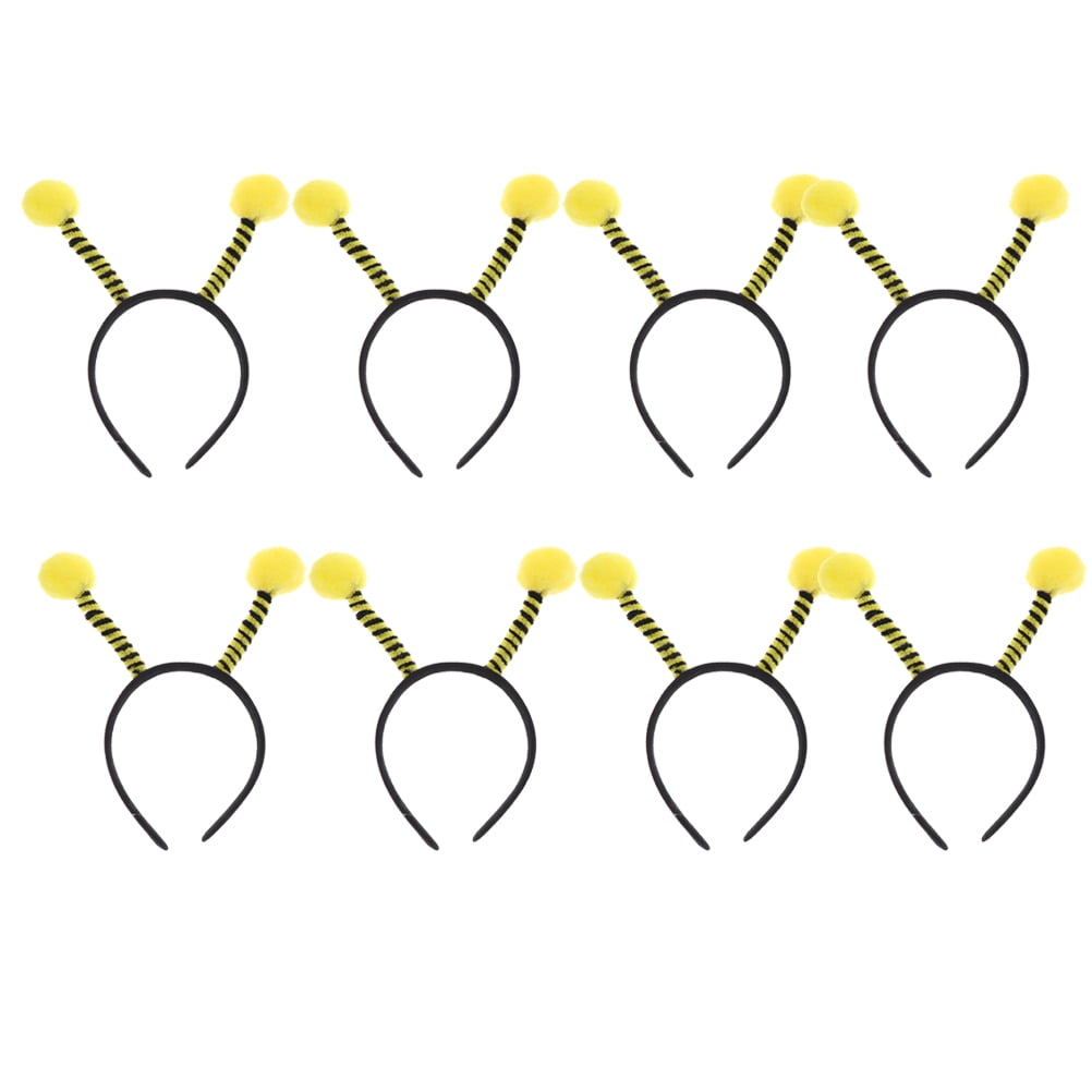 8pcs Bee Headband Creative Bee Antenna Hair Party Costume Headwear