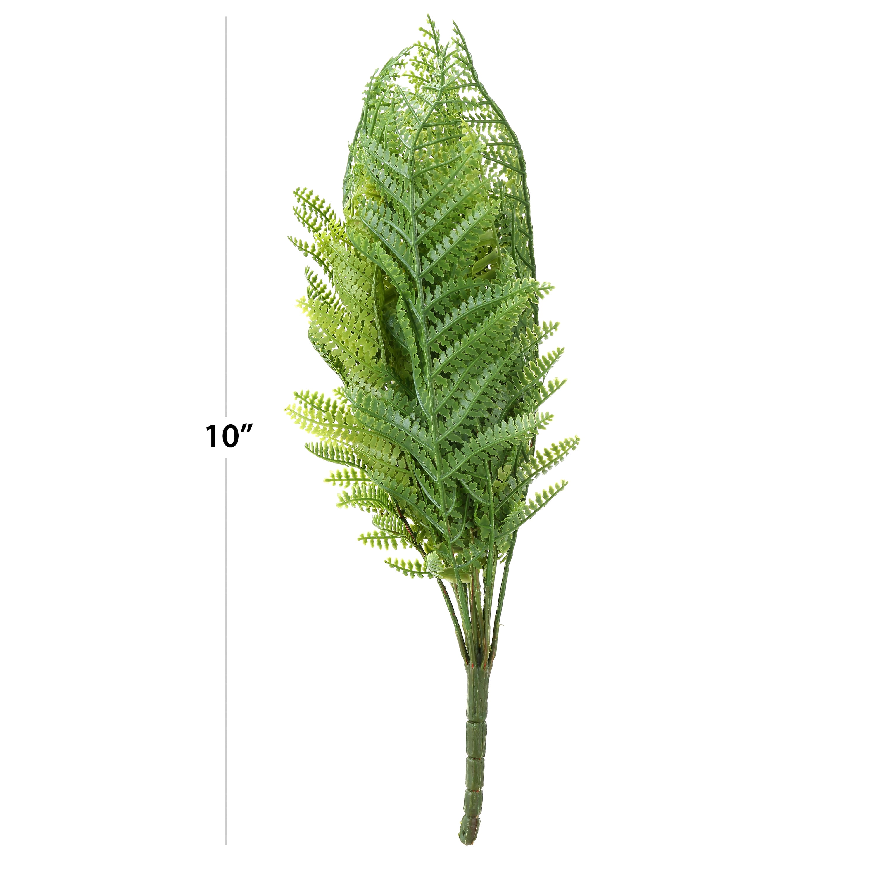 (1 pack) Mainstays 10" Artificial Plastic Green Alpine Wood Fern Plant Pick