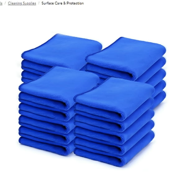 ACDANC 12x12inches Microfiber Cleaning Cloths,10/50/100 Pcs