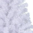 thumbnail image 5 of vidaXL Demi-Arbre de Noël Artificiel avec Support Blanc 210 cm PVC, 5 of 5