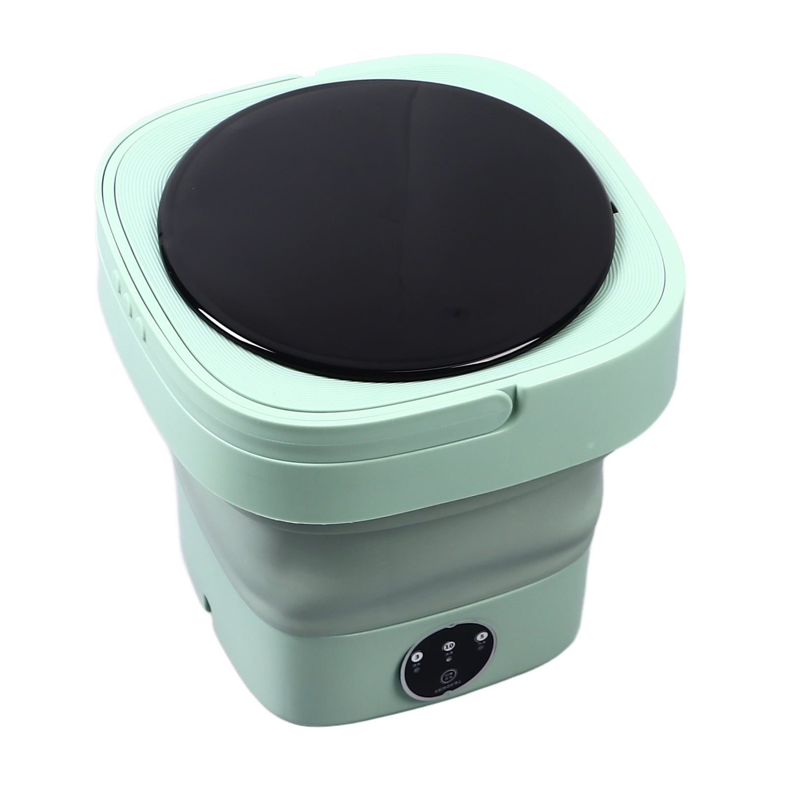 Mini Portable Bucket Washer, US Plug 100-240V Plastic 8L Capacity Mini Foldable Washer  for Home
