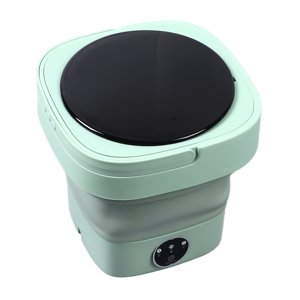 Mini Portable Bucket Washer, US Plug 100-240V Plastic 8L Capacity Mini Foldable Washer  for Home