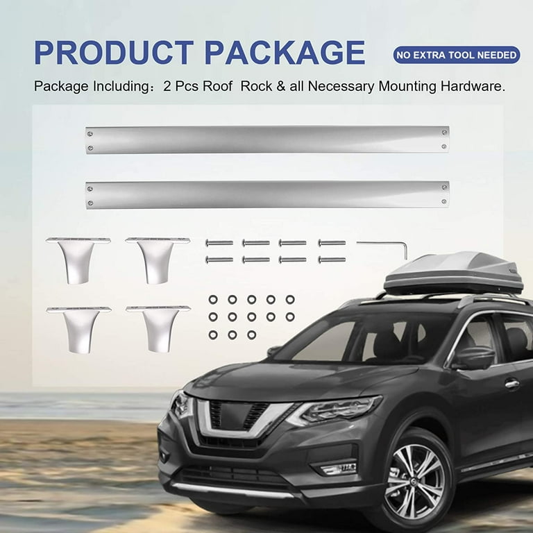 Roof Rack Cross Bar Rail Compatible for Nissan Rogue 2014 2015 2016 2017 2018 Cargo Racks Rooftop Luggage Canoe Kayak Carrier Rack Walmart