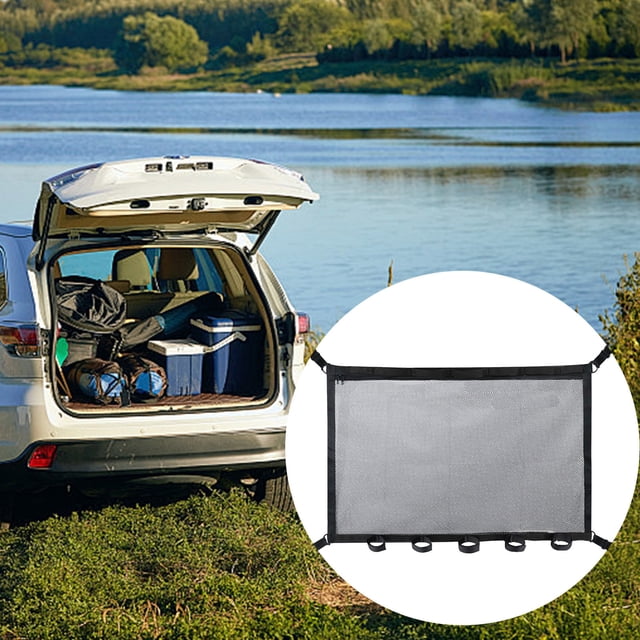 Danhjin Auto Storage Net Car Purpose Storage Net Car Roof Fishing Rod Sundry Storage Bag Clothes Quilt Breathable Mesh Storage Bag