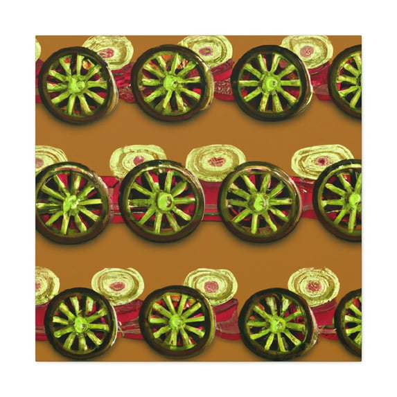 Wheeling Through Time - Canvas