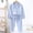 E-271Light Blue, variant on FAOWME Big Girls Boys Pajama Outfits Two Piece Long Sleeved Lapel Solid Color Pocket Buttons Top And Pants Comfortable Soft Loungewear Sets For Casual Daily Wear Beige 3-4 Years