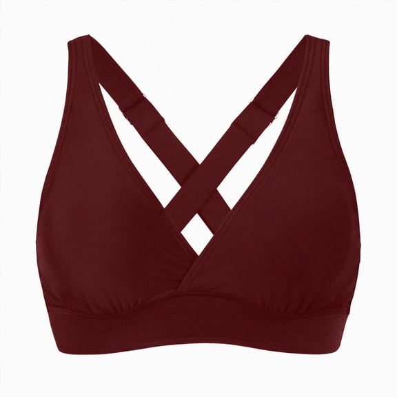 UAYOTSE Summer Teen Girls 18 Bikini Top, Crisscross Back Sexy Swimwear, Tie Side Casual Bathing Suit for Outdoor Beach Relaxation,Sizes XL