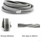 thumbnail image 2 of 6m Brush Strip, Windproof And Dustproof Self Adhesive Adhesive Brush Seal For Movable Windows And Doors, 9mm Width X 9mm Height, Gray, 2 of 4