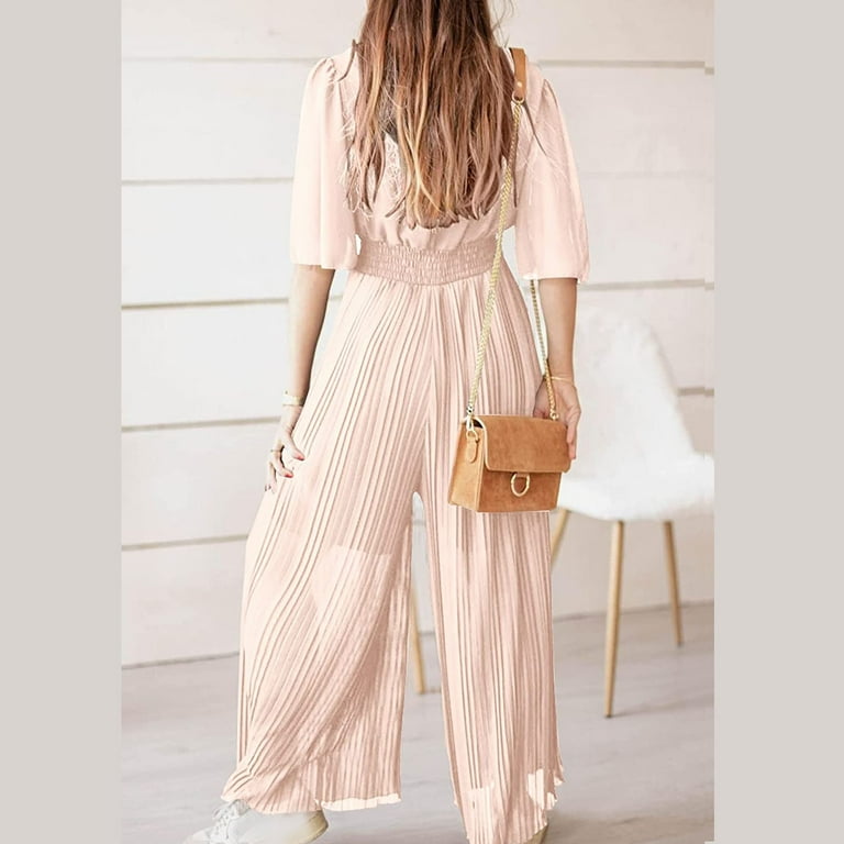 Dressy 3 4 sleeve jumpsuits outlet