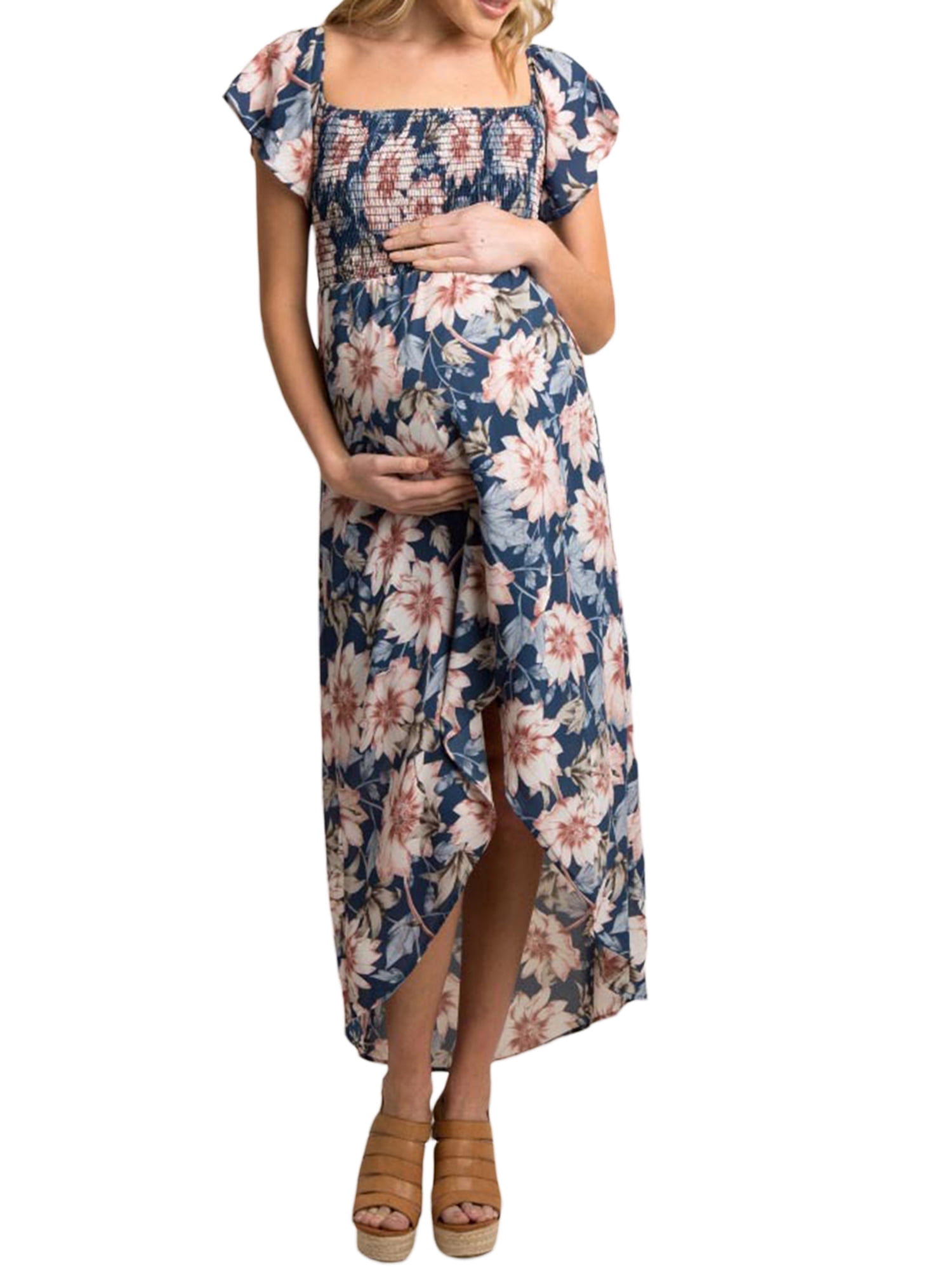 Gorgeous Maternity Dresses - Off Shoulder - Pregnancy Floral Summer Dresses (D5)(5Z1)(3Z1)(2Z1)(Z9) main image 1