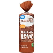 Great Value 100% Whole Wheat Bread, 20 oz