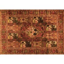 Ahgly Company Indoor Rectangle Persian Orange Traditional Area Rugs, 5' x 7'