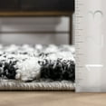 thumbnail image 2 of nuLOOM Zoey Faded Stripe Cozy Shag Area Rug, 5' 3" x 7' 7", Zoey Black And White, 2 of 6