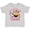 AC-Heather Grey, variant on Little Monkey Girl 3rd Birthday Girls Toddler T-Shirt