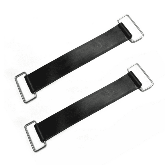 Battery Tie Down Strap, Non-Slip Battery Straps With Easy Installation For Stretchable Battery Fixed Holder, High-Quality Natural Rubber, Practical Motorcycle Accessories, Black