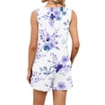 thumbnail image 5 of Iaqnaocc Two Piece Sets for Women Dressy Casual Womens Short Sets Vintage Floral Print Square Neck Tank Top and Shorts Summer Outfits Beach Outfits for Women Vacation Outfits for Women Purple 3XL, 5 of 5