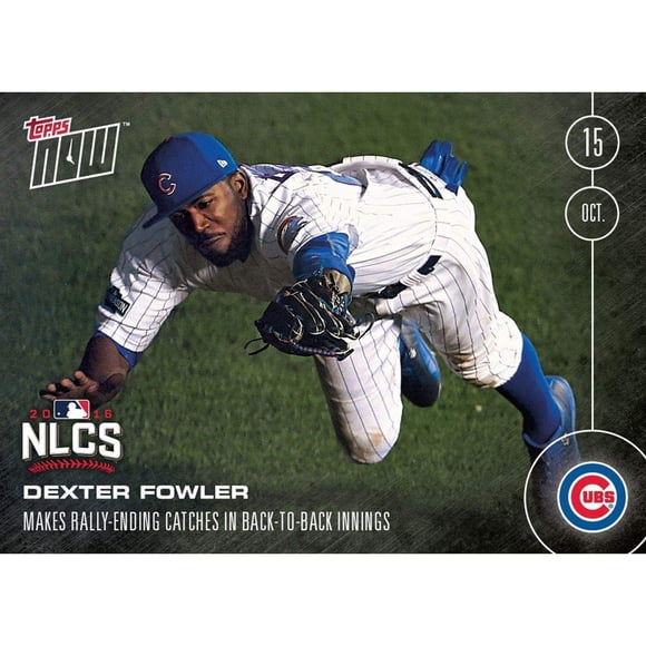 Tarjeta coleccionable de los Chicago Cubs de la MLB Dexter Fowler #588 Topps Now