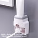 thumbnail image 4 of Kearding Soporte para cepillo de Montado en la pared Sin perforación Dispensador automático de de Ranura Fácil de Juegos de accesorios de baño Rosa, 4 of 6