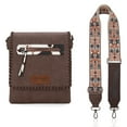 thumbnail image 6 of Wrangler Crossbody Bags for Women Vintage Hand Woven Shoulder Purse, Cow Print-Coffee, 6 of 7