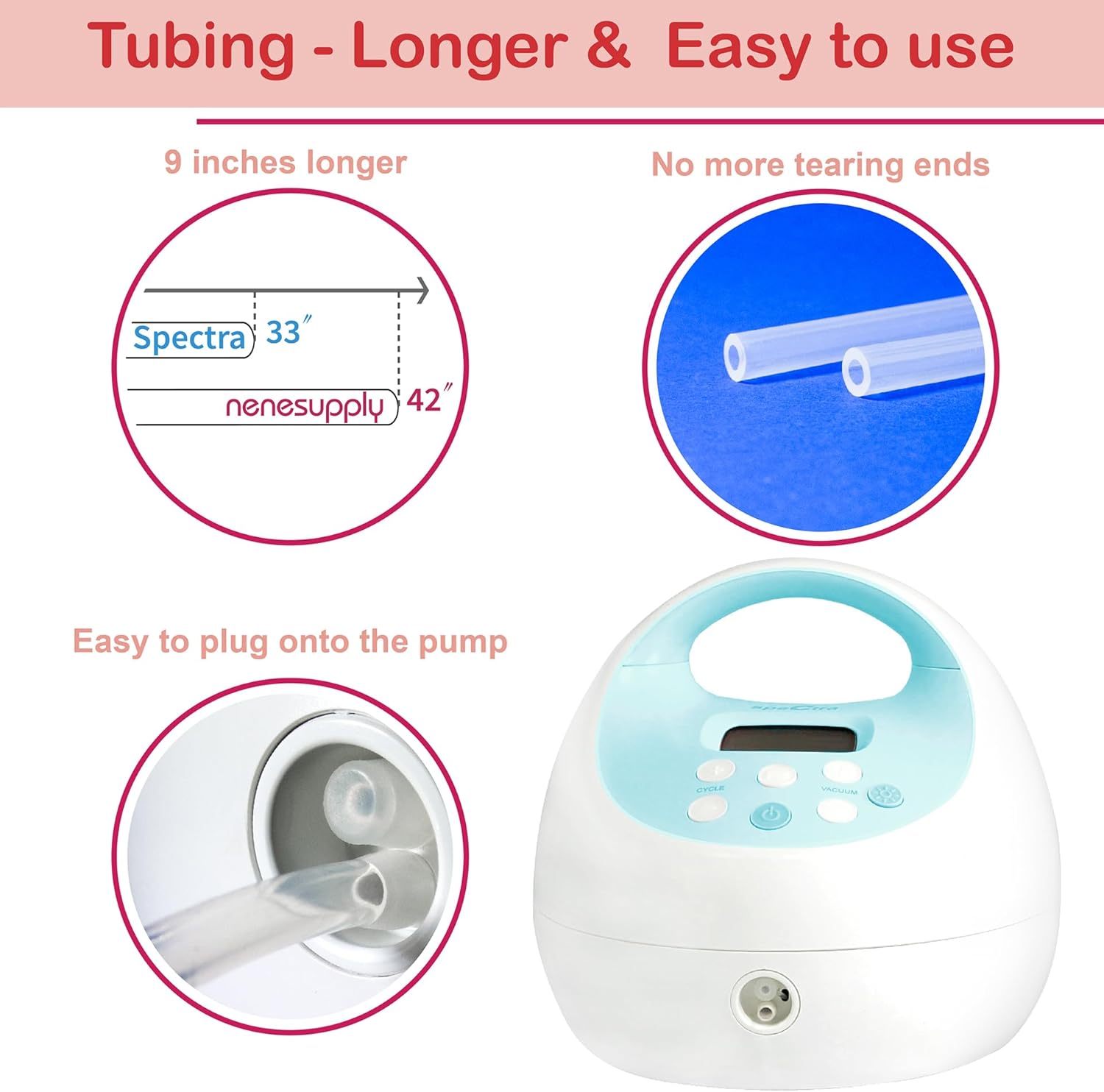 Nenesupply Pump Parts 21mm Flange Compatible with Spectra S2 S1 Breast Pumps Not Original Spectra Pump Parts or Spectra S2 Accessories Replace Spectra Flange 19mm Duckbill Valves Backflow Protector
