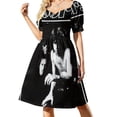 thumbnail image 3 of Vestido de manga corta, vestidos de mujer, vestido de lujo para mujer, vestido de mujer, vestidos elegantes para mujer, 3 of 7