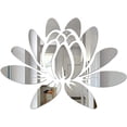 thumbnail image 1 of nipocaio 3D Lotus Acrylic Removable Mirror Wall Sticker Eco-Friendly Sticker for Bedroom, Bathroom (Silver), 1 of 5
