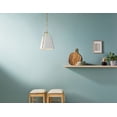 thumbnail image 3 of 52710WH Kichler Lighting Etcher - 1 Light Pendant-17 Inches Tall and 13 Inches Wide-White Finish, 3 of 8