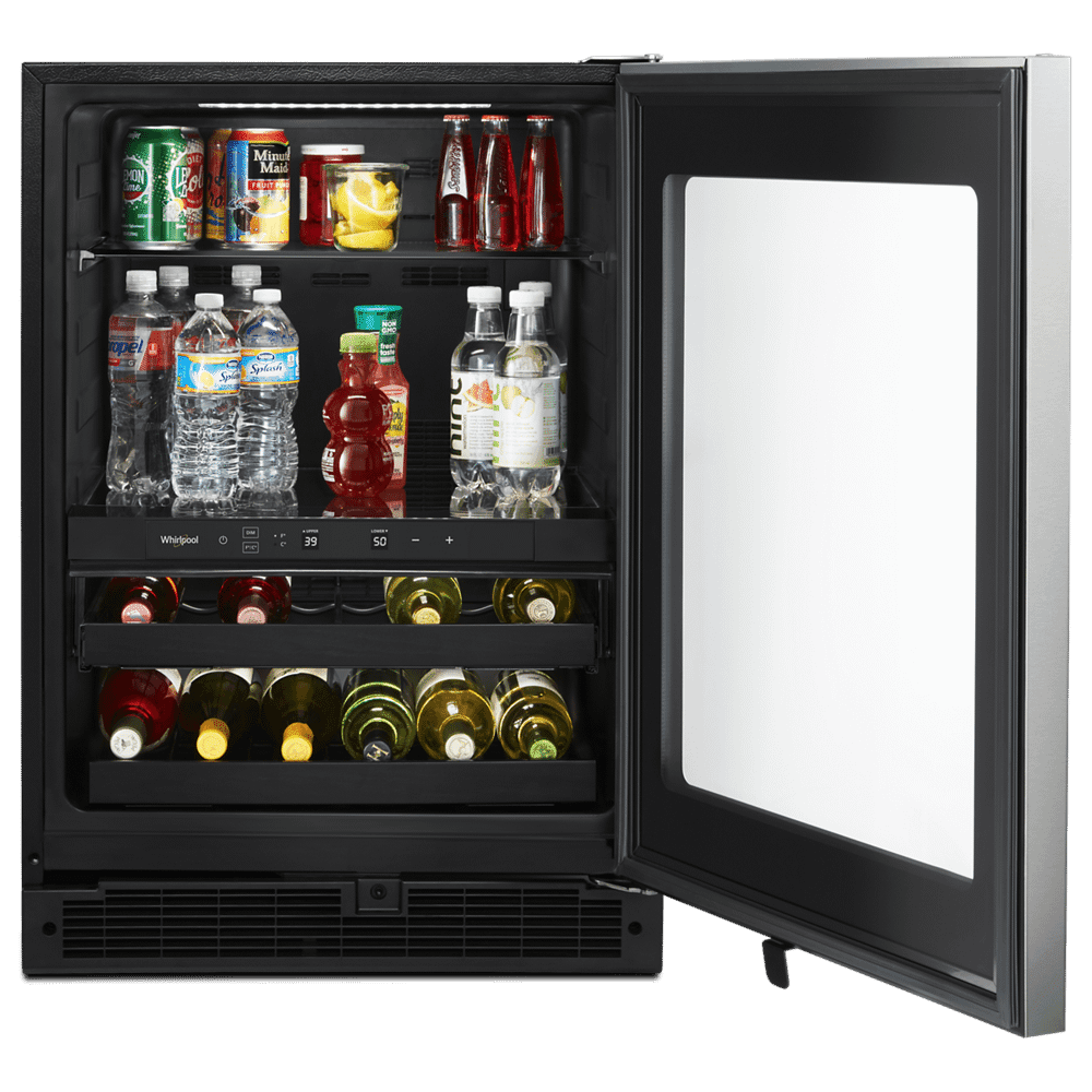 Whirlpool WUB50X24HZ 24 inch Stainless Undercounter Beverage Center