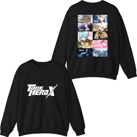 To Be HERO X Merch Ranking Crewneck Sweatshirt Unisex Anime Series Long Sleeve Graphic Top Clothing