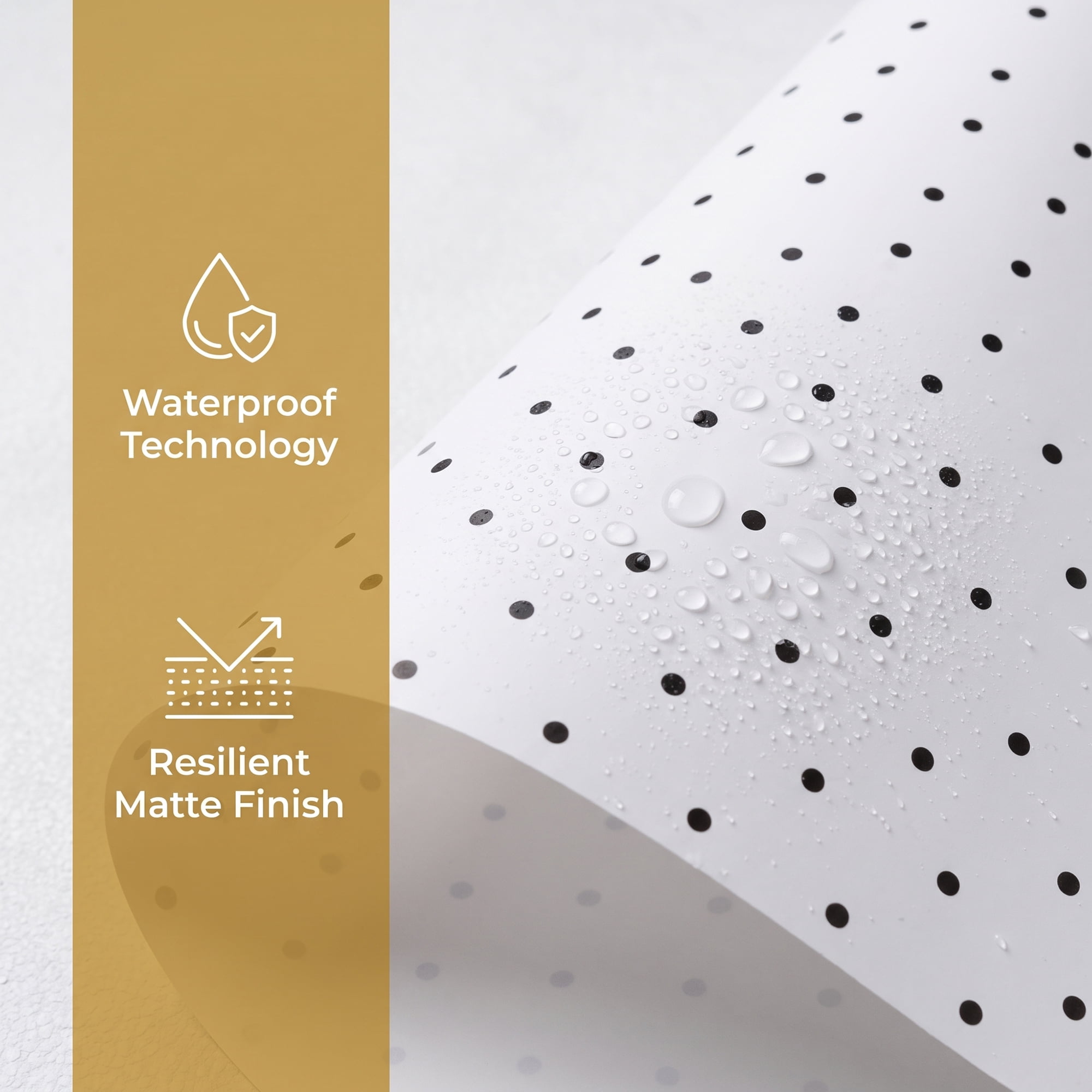 Unique Bargains Waterproof Luxury Matte Gift Wrapping Paper for Bouquets Black 22"x22"