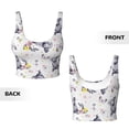 thumbnail image 5 of Lsque Rabbit And Butterfly Printed Women'S Sports Bra, Compression, Moisture Wicking, High-Impact Sports Bra For Women,Supportive sports bra-Large, 5 of 9
