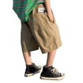 thumbnail image 2 of Gunia Kids Boys Shorts Summer Loose Fashion Casual Solid Color Knee Length Shorts Activewear 10-11 Years, 2 of 9