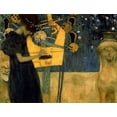 thumbnail image 2 of Klimt, Gustav 32x26 White Modern Wood Framed Museum Art Print Titled - Music I, 2 of 4