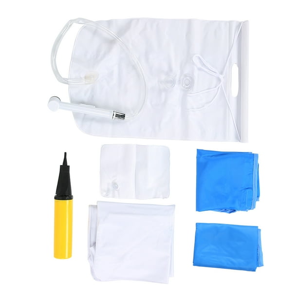 "Shampoo Bowl, Inflatable Ergonomic Hair Washing Basin, Bedside Double