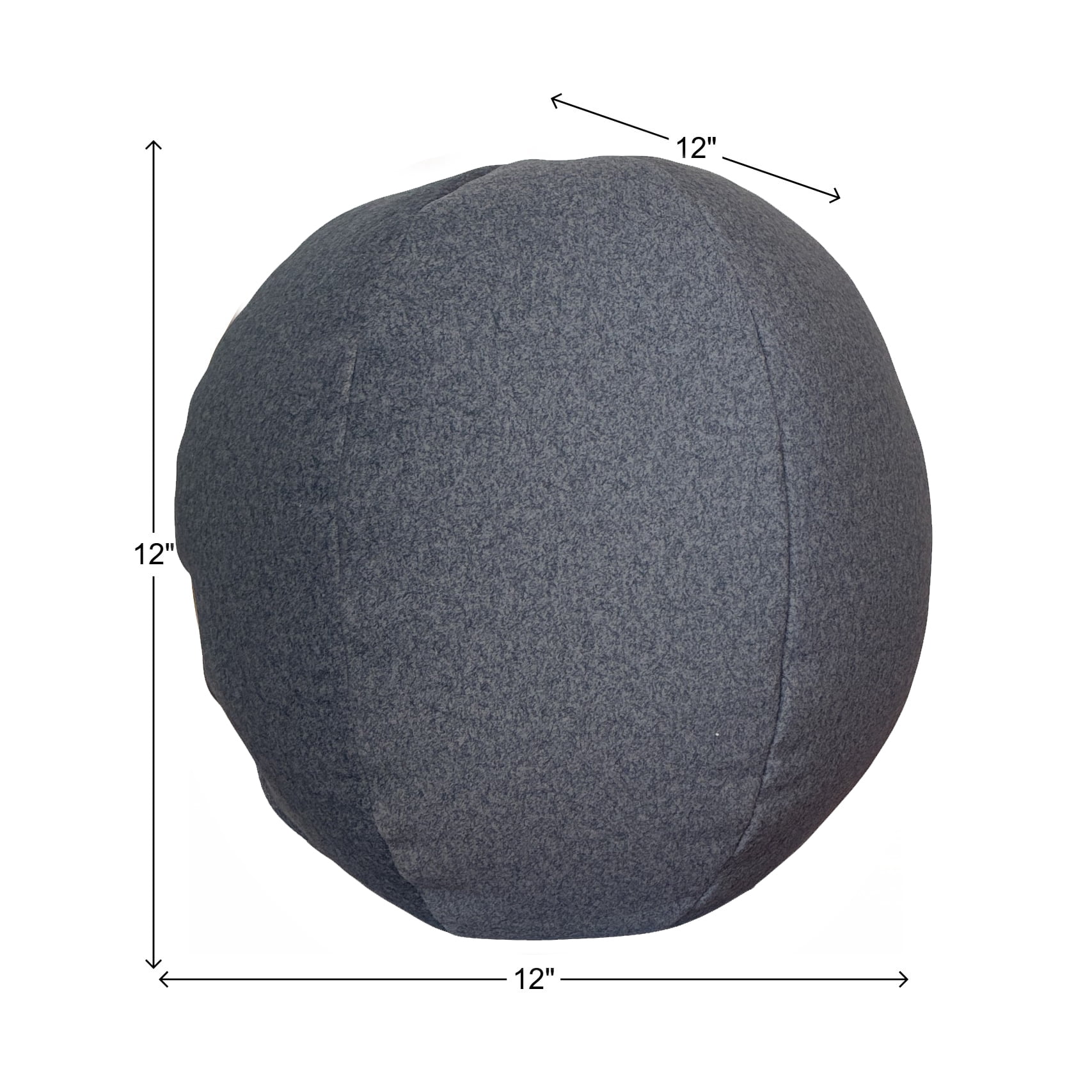 Qiviut Gray Round Pillow
